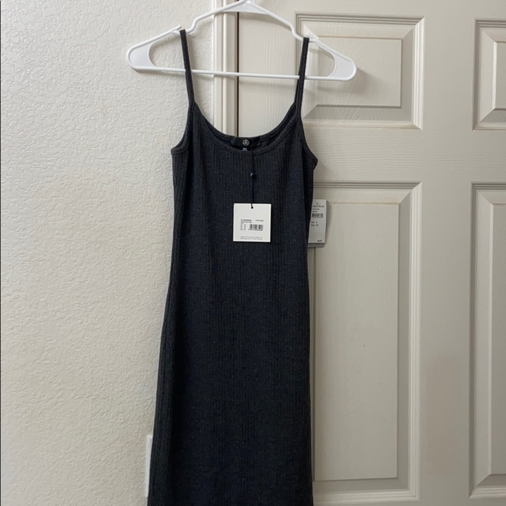 Missguided Grey Tank Bodycon Maxi Dress